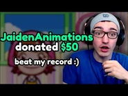 Jaiden donated money