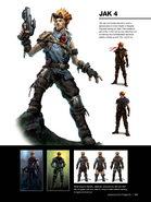 Realistic graphical approaches to Jak's character design.