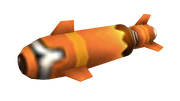 Ground attack rocket render