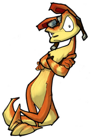 Daxter from Jak II concept art