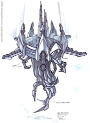 Dark satellite concept art