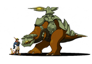 Metal head beast concept art