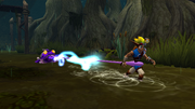 Jak grappled by lurker toad