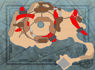 The southern dig site map layout.