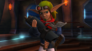 Jak receiving the Scatter Gun.