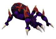 Dark ghoul spider render