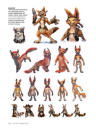 Alternative character design approaches for Daxter.