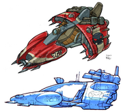 Krimzon Guard cruisers concept art