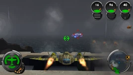 Jaguar firing the ground attack rocket