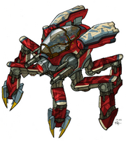 Widow mech concept art