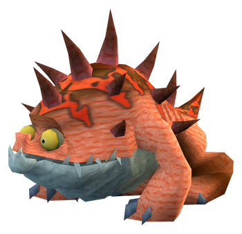 Spiny toad hound render