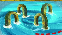 Golden Swirl Pool-Seahorse Saddle-Up!