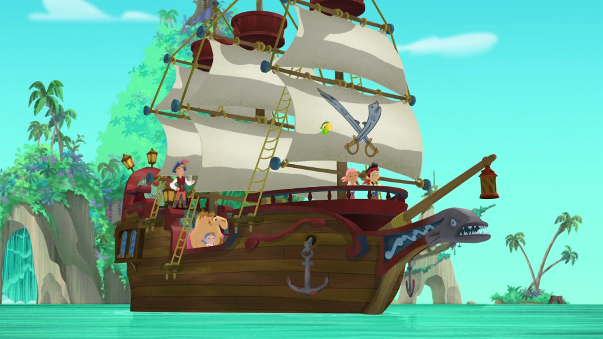 jake and the neverland pirates ship sail