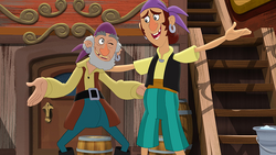 Bones reunited with his grandfather