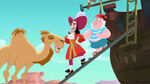 Camille with Captain Hook and Smee