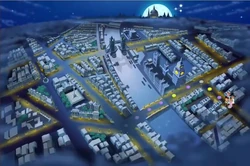 London Skyline as it appears in "Jake's Lost Story Quest