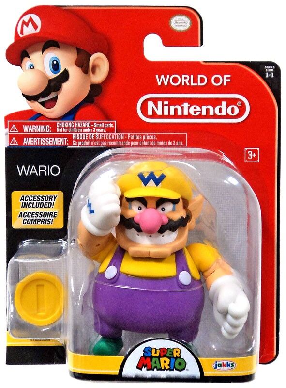 Jakks Super Mario 4 Inch World of Nintendo Series Cat Mario