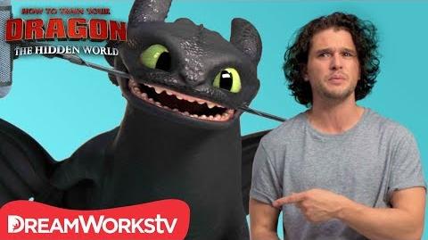 HOW TO TRAIN YOUR DRAGON THE HIDDEN WORLD Kit Harington Auditions with Toothless