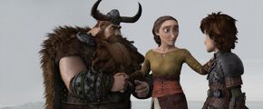 Stoick, Valka, and Hiccup HTTYD2