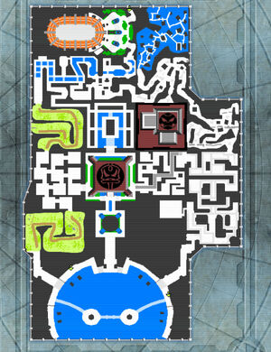 Mapa de Villa Refugio en Jak II: El Renegado.