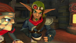 Jak afirmando a Torn y a Daxter que deseaba que el Baron Praxis supiera que el estaba saboteándolo.