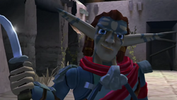 Torn conociendo y encargando a Jak y Daxter una misión para probar su utilidad a la Resistencia.