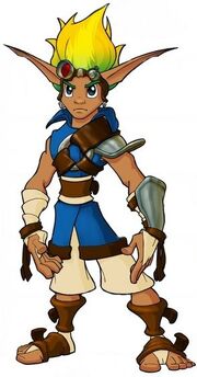 Jak durante Jak y Daxter: El Legado de los Precursores.