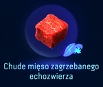 Chude mięso zagrzebanego echozwierza