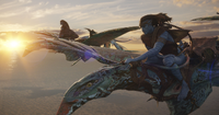 Jake and Neytiri flying Empire