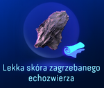 Lekka skóra zagrzebanego echozwierza