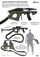 Grafika koncepcyjna miotacza FT-M3A1 (autor: Jeremy Hanna)