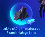 Lekka skóra thanatora ze skamieniałego lasu
