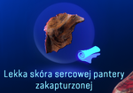 Lekka skóra sercowej pantery zakapturzonej