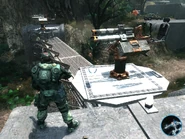 Działka umieszczone nad wejściem do obozu ZPZ