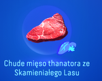 Chude mięso thanatora ze skamieniałego lasu