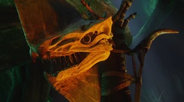 De schedel van een Great Leonopteryx (Toruk)