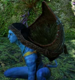 Na'vi z założonym koszem w grze Frontiers of Pandora