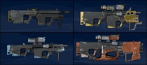 Rodzaje Karabinów CARB, po lewej: TERRA I i EURYS II zaś po prawej: SOLARIS III i IV