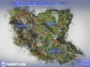 Pełna mapa  z podstawowej wersji gry