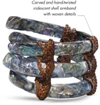 Opaska na ramię Tonowariego wykonana z ręcznie skręconej skorupy