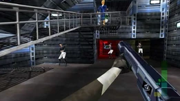 Despite being from a completely different series, Perfect Dark'"`UNIQ--nowiki-00000010-QINU`"''s gameplay is famously known to be very similar to that of Gold'"`UNIQ--nowiki-00000011-QINU`"'enEye 007's