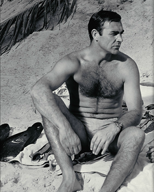 Sean Connery on the set of Thunderball (1965)