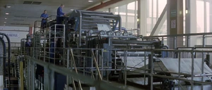 Printing press section of the factory.