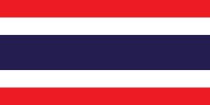 The flag of Thailand