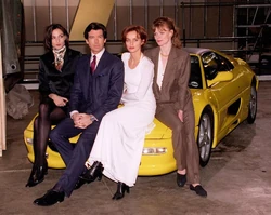 GE cast yellow Ferrari