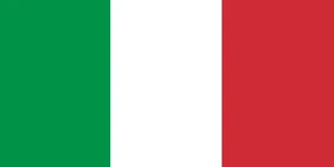 The flag of Italy