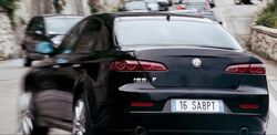 ALFA ROMEO 159ミニカー QUANTUM OF SOLACE 007 Ixo 1:43 Alfa Romeo 159 James Bond Movie Quantum of Solace