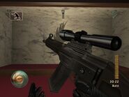 "SG5 Commando" with scope, seen in the GameCube version of Nightfire.