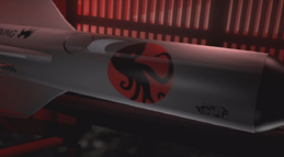 The Octopus insignia on an air-to-surface missile.