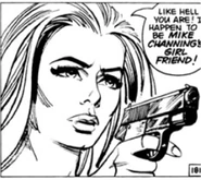 Gretta holds Bond at gunpoint, as seen in Trouble Spot.